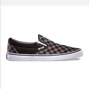 Vans slip on grey checker