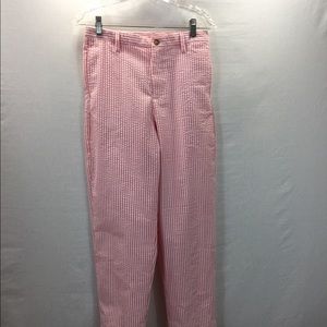Kellys Kids Pink White Seersucker Size 16 Trousers
