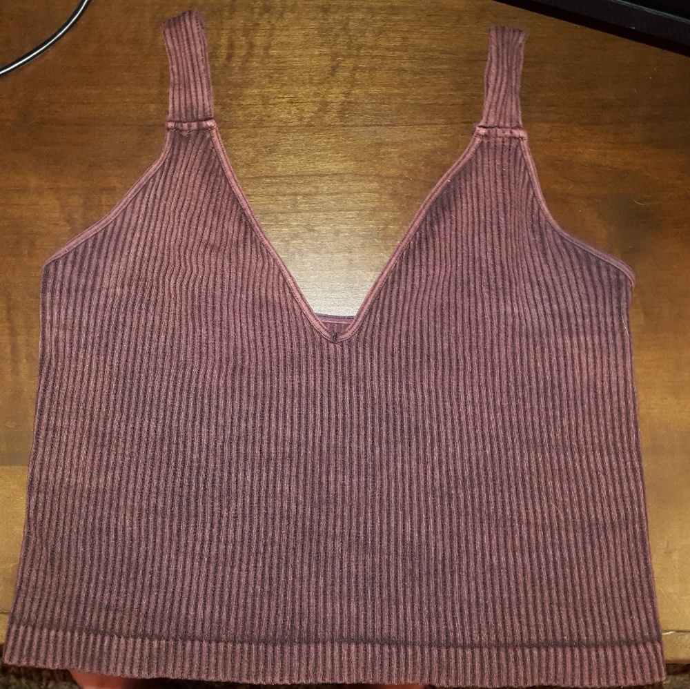 Free People Ribbed V-Neck Brami