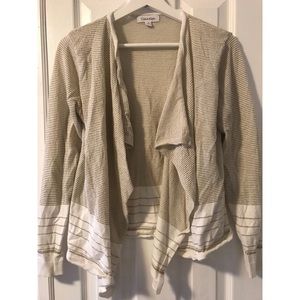 Calvin Klein cream sweater with hint of sparkle