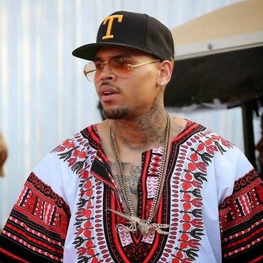 Chris Brown inspired hand made Dashiki.