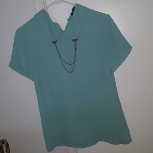 Turquoise button up