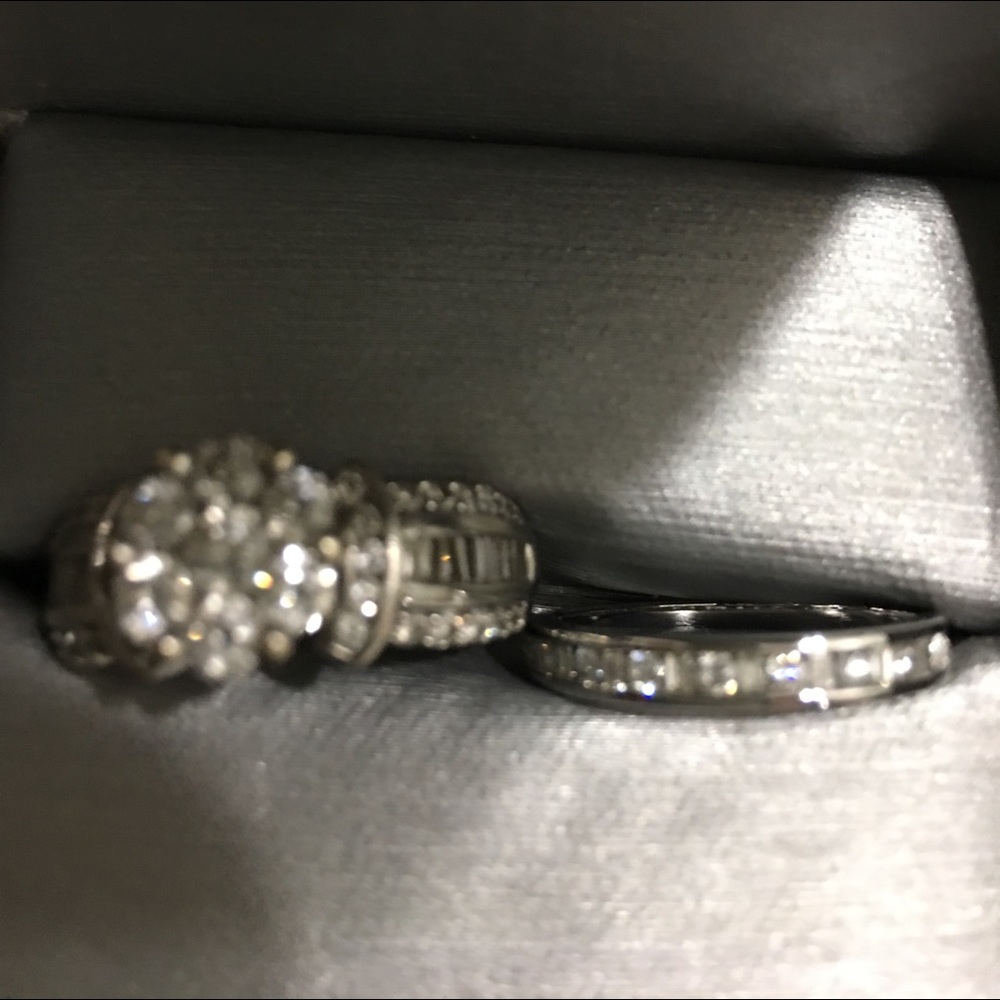Engagement ring and never been worn wedding ring
