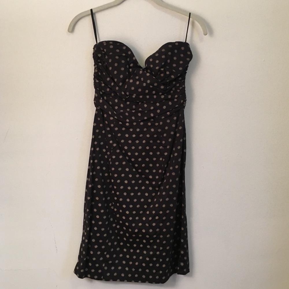 Strapless Polka Dot Dress