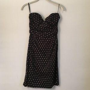 Strapless Polka Dot Dress