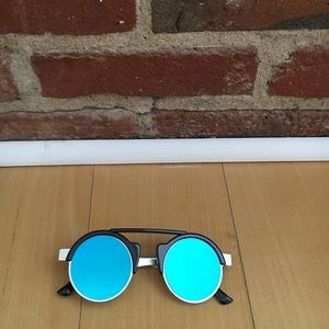Spitfire sunglasses with green blue mirror lenses