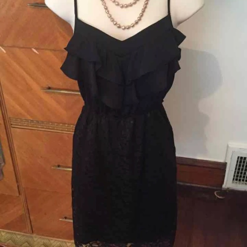 Target Xhilaration black dress M lace formal LBD