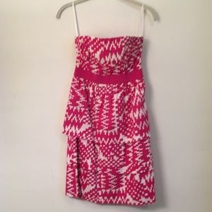 Pink Strapless Dress