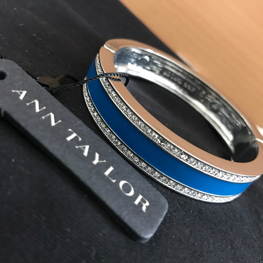 Ann Taylor Blue & Silver Bangle