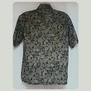 Tori Richard Shirts - Vintage Tori Richard Hawaiian Shirt Black Tan Tori Richard Shirts - Vintage Tori Richard Hawaiian Shirt Black Tan