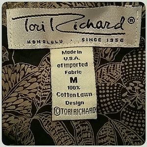 Tori Richard Shirts - Vintage Tori Richard Hawaiian Shirt Black Tan Tori Richard Shirts - Vintage Tori Richard Hawaiian Shirt Black Tan