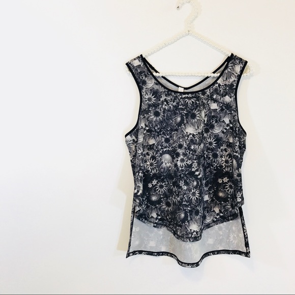 lululemon athletica Tops - Lululemon Floral Run Split Singlet Top