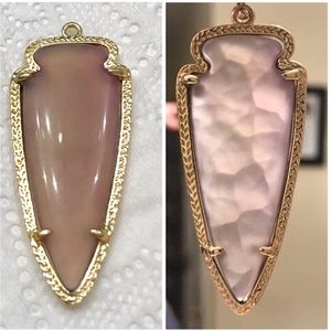 (1) Kendra Scott  Purple Agate Skylar Without Hook