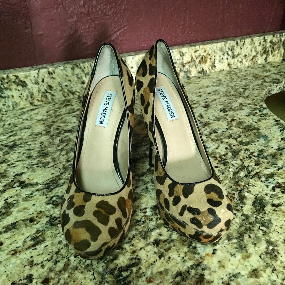 Steve Madden leopard heels.