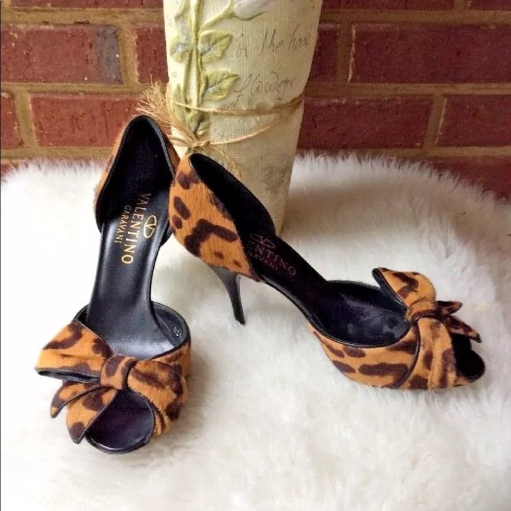 Valentino shoes, bow, kitten heel