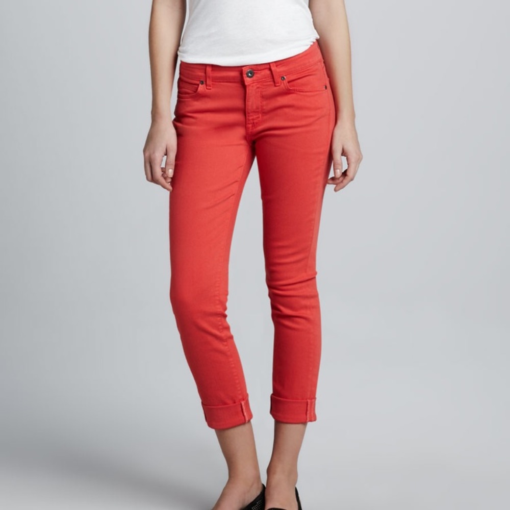 Rich & Skinny Ankle Skinny Jeans Coral 27