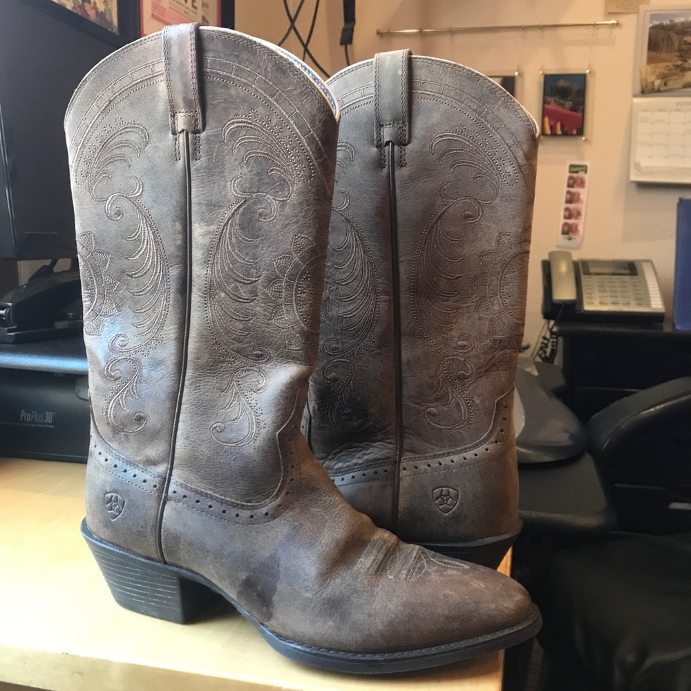 Genuine leather Ariat cowgirl boots