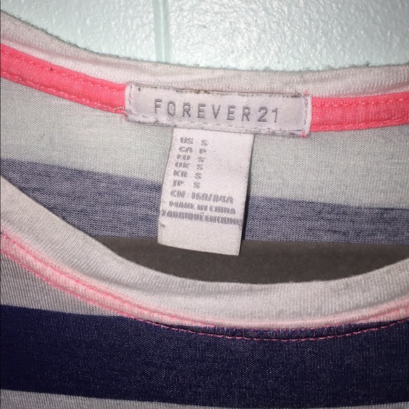 BLUE AND WHITE STRIPED TEE - Picture 3 of 4