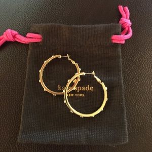 Kate Spade gold hoop earrings