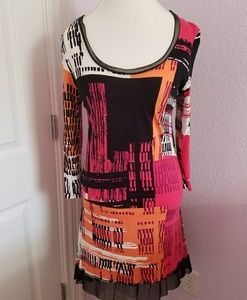 Bright, fun, flattering Cupio dress Size M