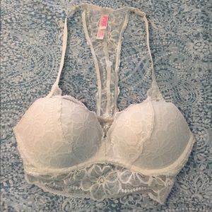 Lace push-up sports bra