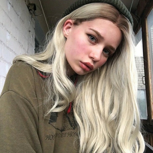Ombre Blonde Beauty LaceFront Wig Wig 22-24inches main image 5