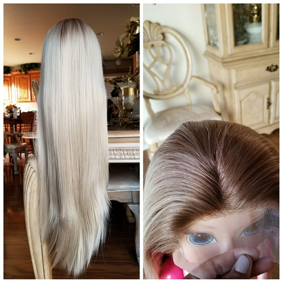 Ombre Blonde Beauty LaceFront Wig Wig 22-24inches main image 4