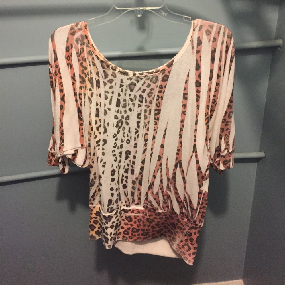 Charlotte Russe Cheetah Print Top