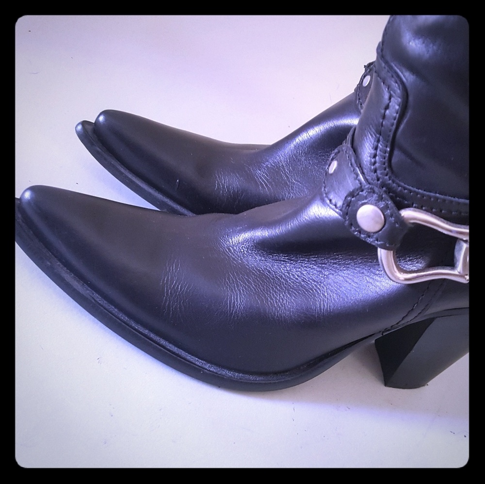 Italian Leather boots women size 8