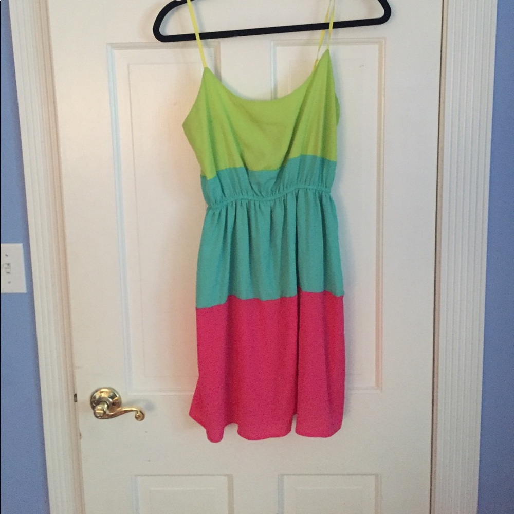 Summer color block dress size medium