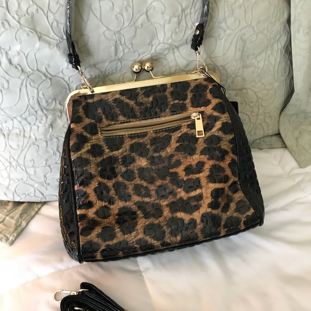 Leopard print handbag