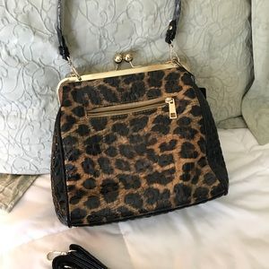 Leopard print handbag