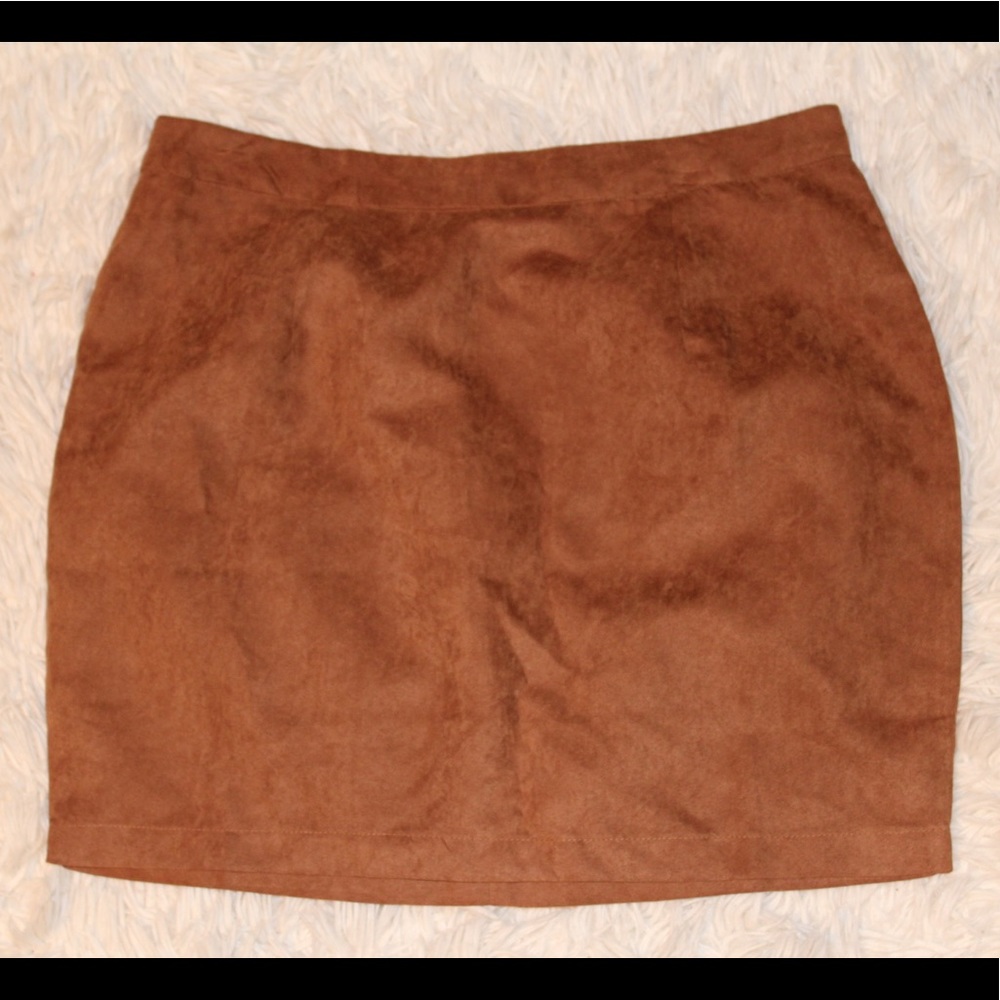 Suede Mini Skirt