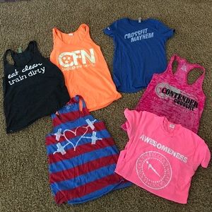 Bundle of 6 CrossFit Tees/Tanks