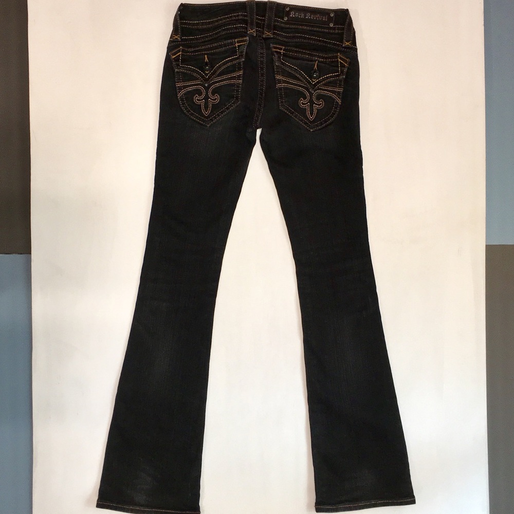 Rock Revival Patti Bootcut Blue Jeans