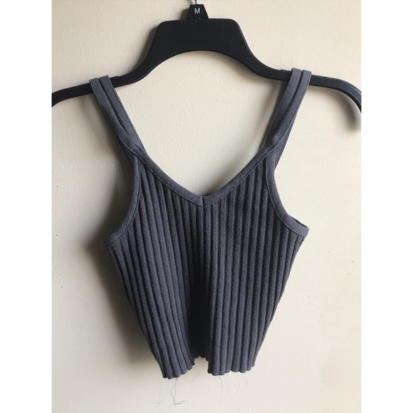 Charlotte Russe Tops - Gray Crop Top
