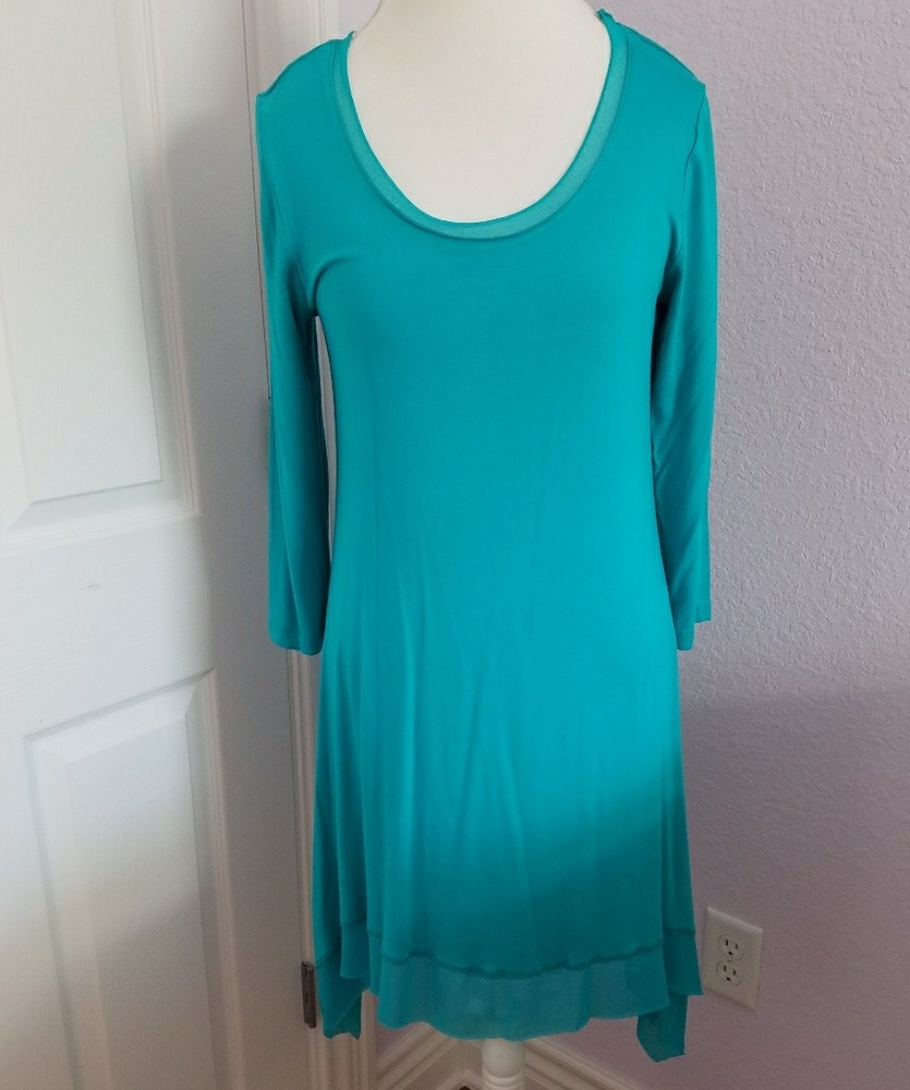 Fun and Flirty Cupio Dress - Aqua Color Size M