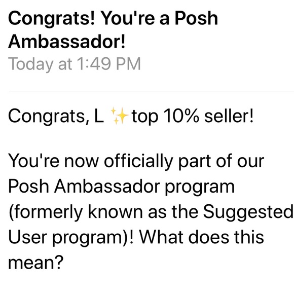 ✨POSH AMBASSADOR!✨ - Picture 3 of 4