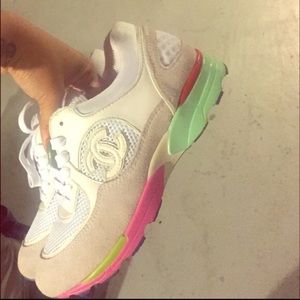 Chanel Rainbow Trainers