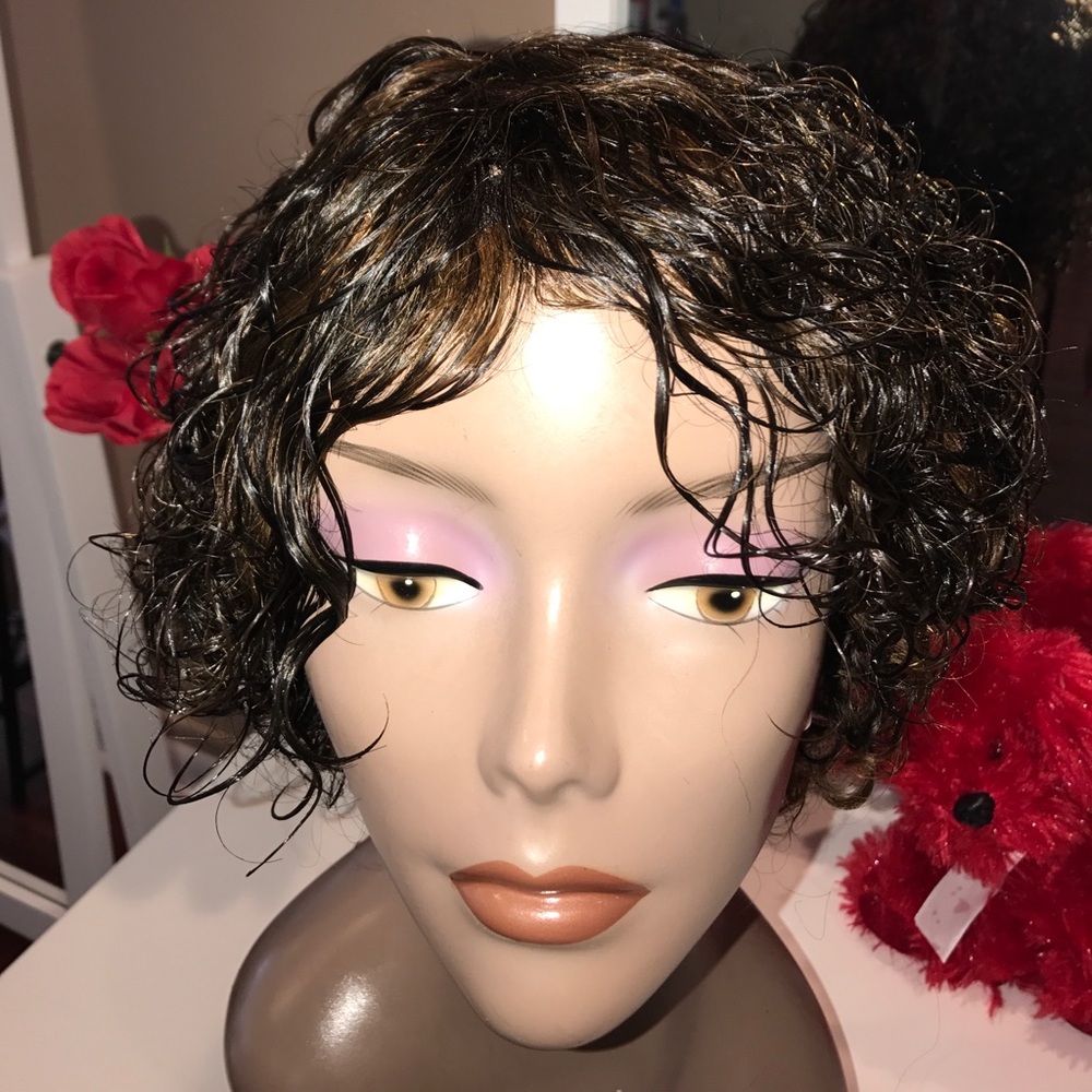 100% Human Hair curly Wig