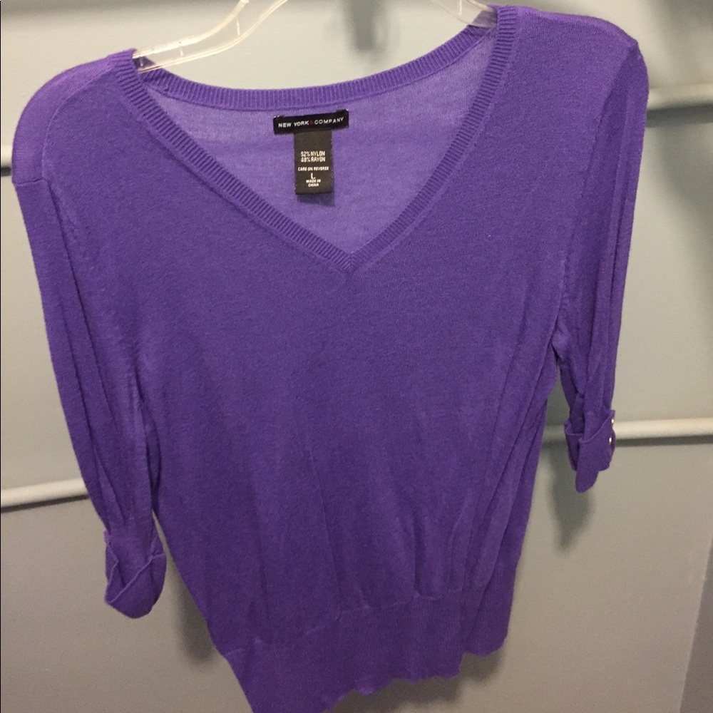 New York & Co Purple Blouse