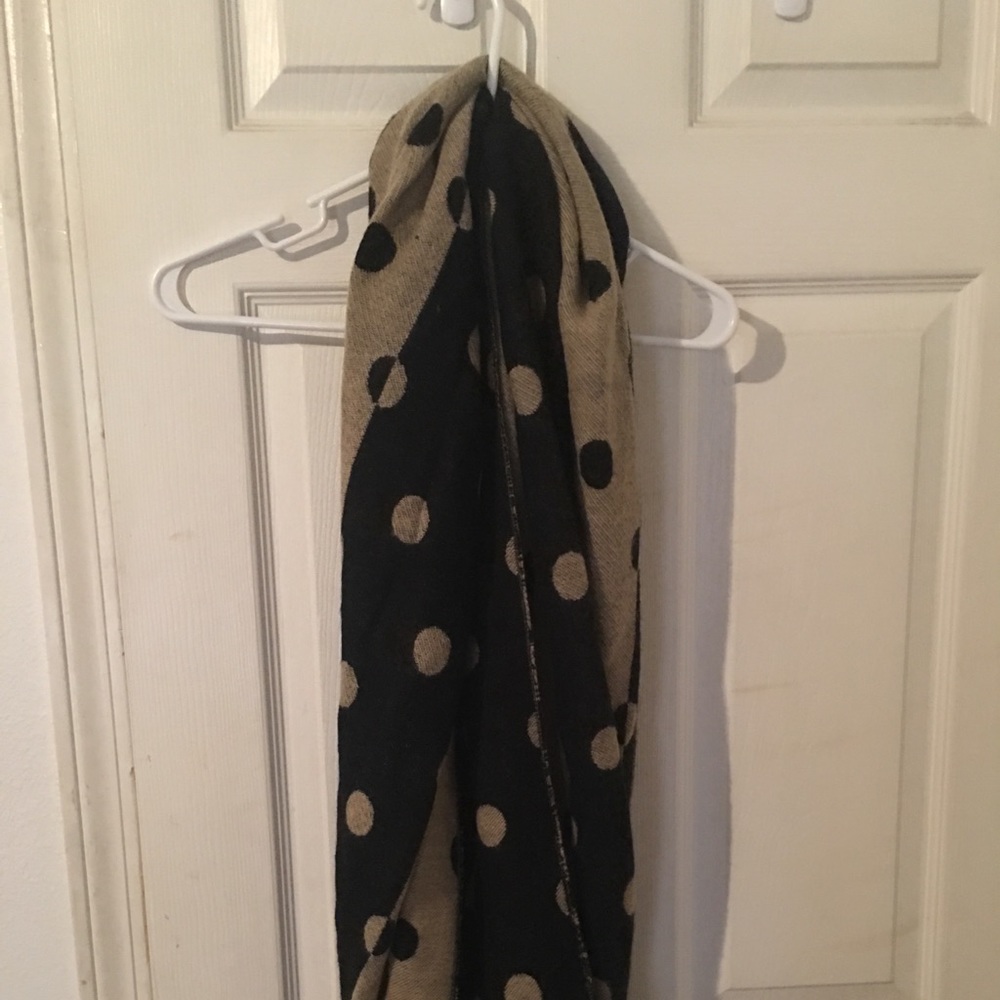 Black and Tan infinity scarf