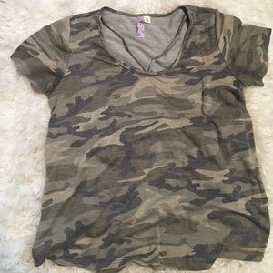 Francesca's camouflage t-shirt
