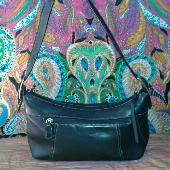 TIGNANELLO Handbags - TIGNANELLO DARK GRAY LEATHER HANDBAG