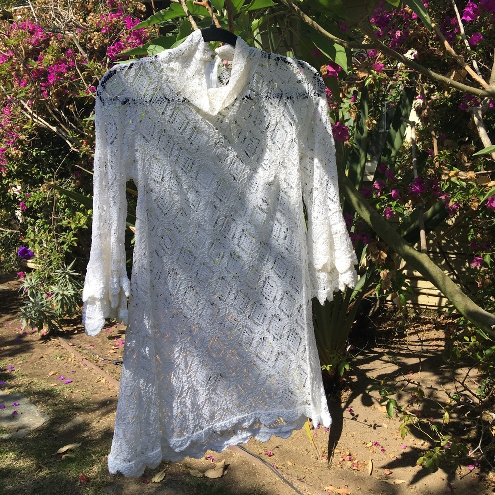 Vintage white lace dress