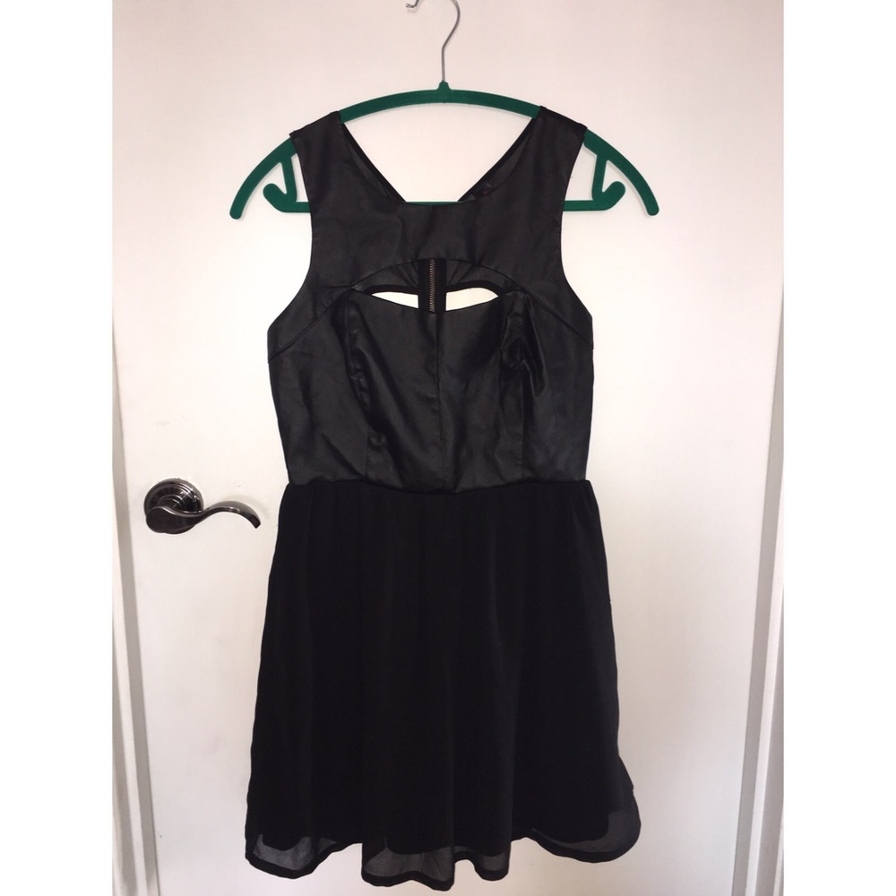 Leather Skater Dress