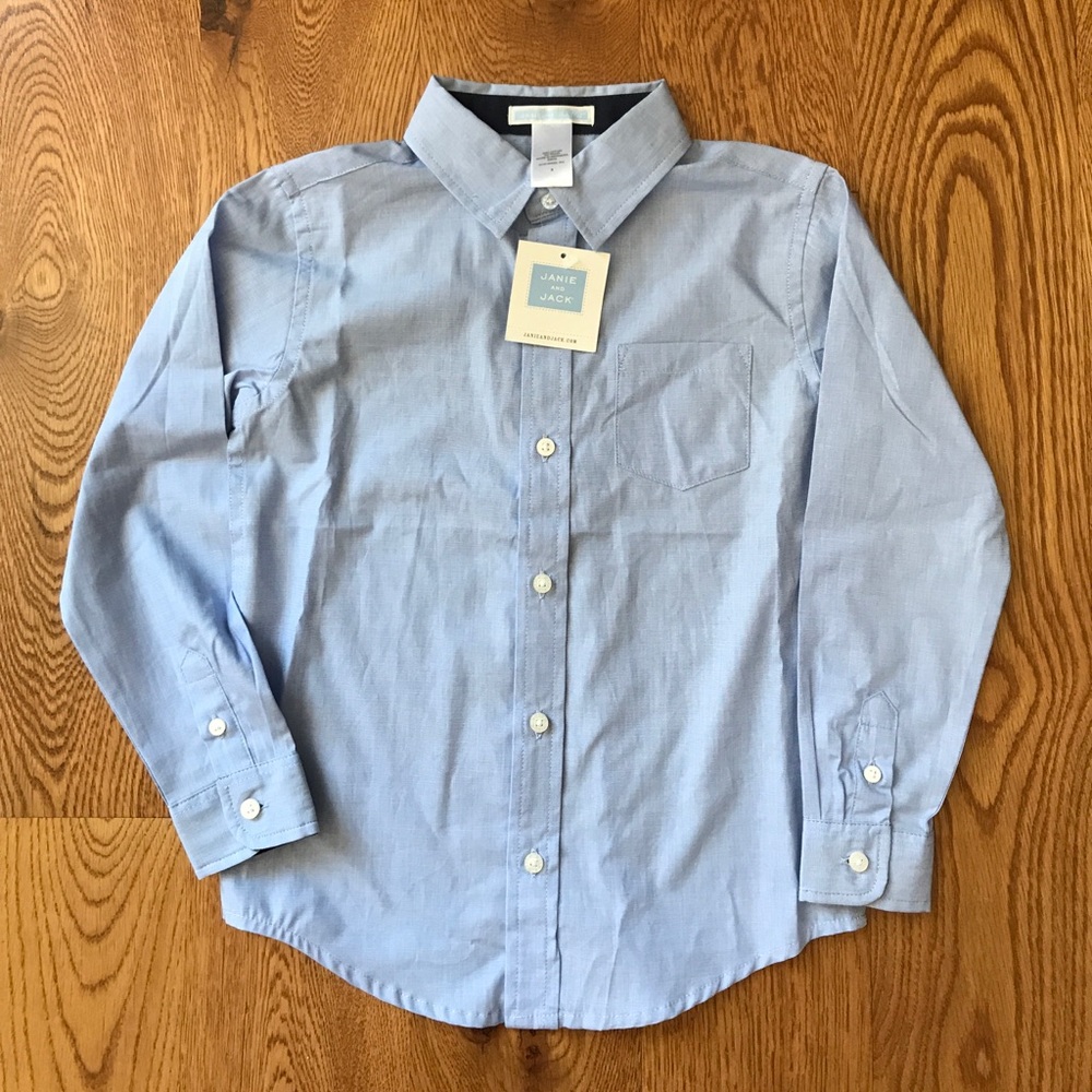 Janie & Jack dress shirt, size 5. NEW!!!