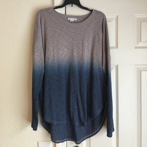 Ombré long sleeve top NWOT