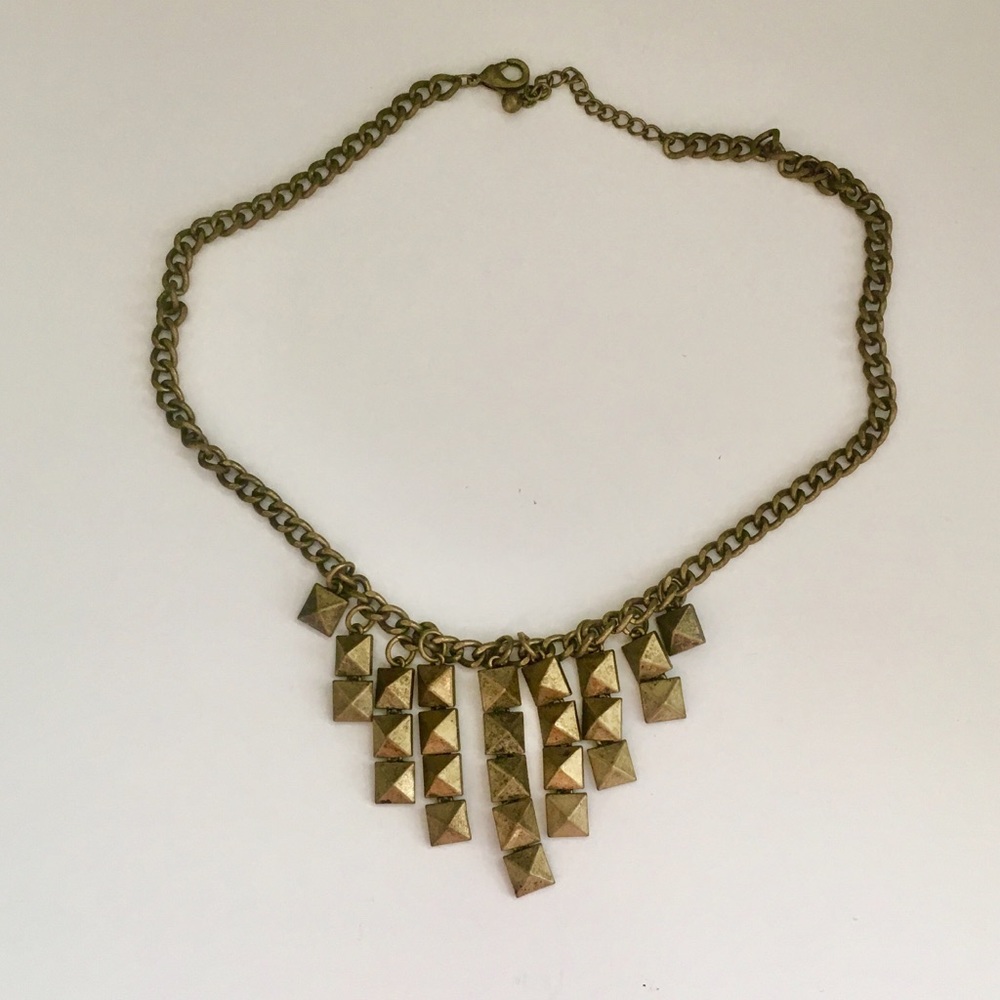 • Urban Outfitters gold statement necklace NWOT •