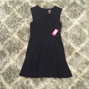 Vince Camuto-Ponte Sleeveless Fit & Flare Dress